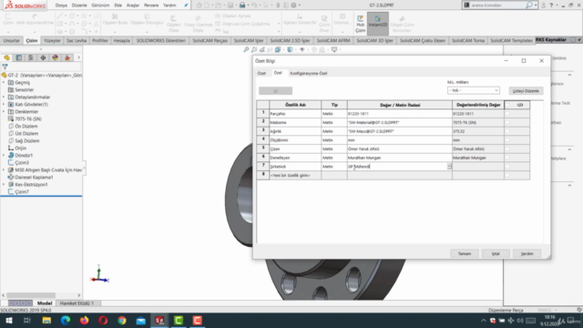 SolidWorks 2019 Teknik Resim Eğitimi – Screenshot 1