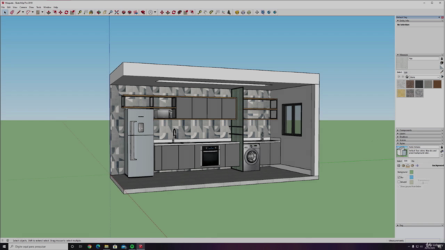 Curso de Sketchup aplicado ao mercado de trabalho – Screenshot 4