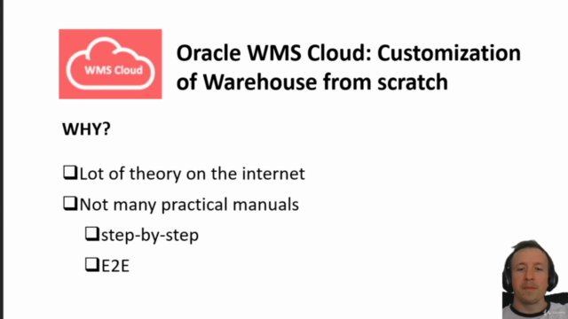 Oracle WMS Cloud (Logfire)- Customize Warehouse from scratch – Screenshot 1