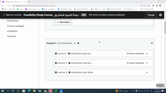 Feasibility Study Course _ دراسة الجدوى للمشاريع – Screenshot 2