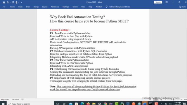 Learn API Automation Testing with Python & BDD Framework – Screenshot 4