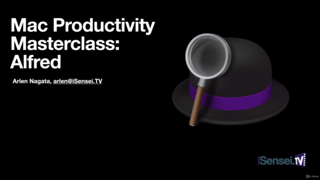 Mac Productivity Masterclass- Alfred – Screenshot 1