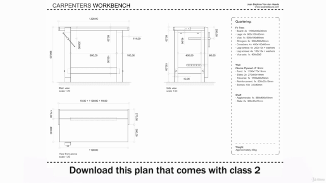 How to make A Workbench. Woodworking – Screenshot 2