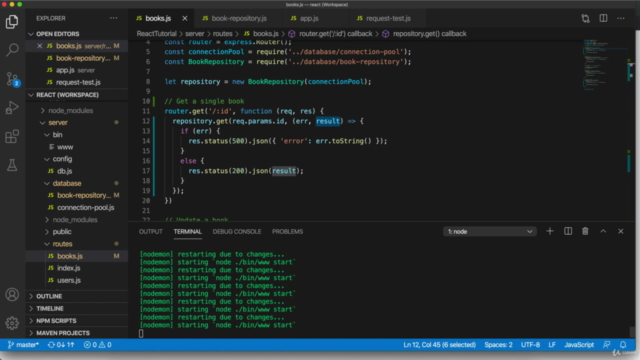 Introduction to React and NodeJS – Screenshot 2