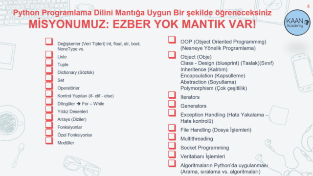 Python Programlama Dili ile Temel Programlama Eğitimi – Screenshot 1