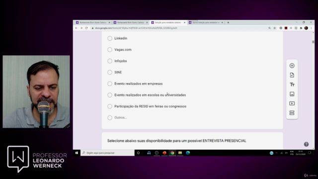 Crie pesquisas e formulários de recrutamento no Google Forms – Screenshot 2