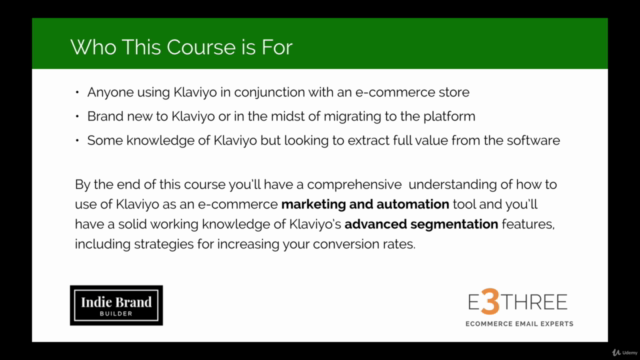 Klaviyo Automation and Segmentation Masterclass – Screenshot 1