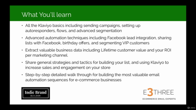 Klaviyo Automation and Segmentation Masterclass – Screenshot 2