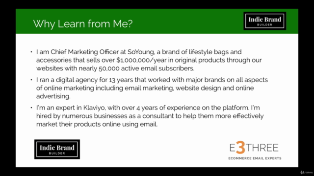 Klaviyo Automation and Segmentation Masterclass – Screenshot 4