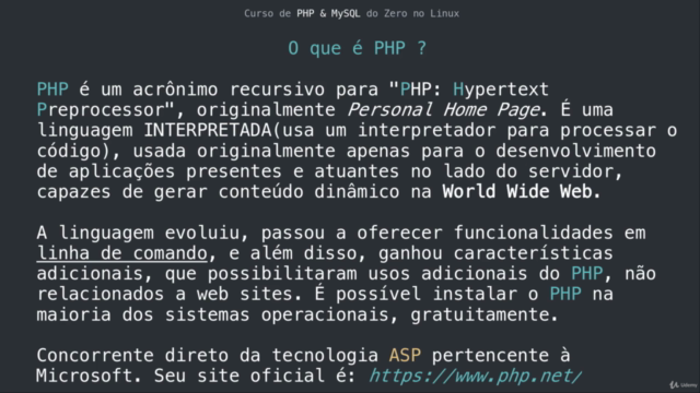 Curso de Desenvolvimento Web do Zero - PHP & MySQL no Linux – Screenshot 3