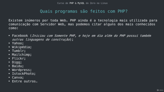 Curso de Desenvolvimento Web do Zero - PHP & MySQL no Linux – Screenshot 4