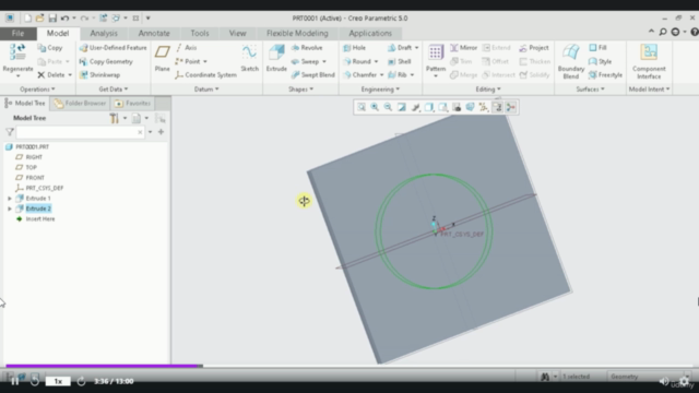 PTC CREO Parametric - Design and simulation (3/3) - AulaGEO – Screenshot 2