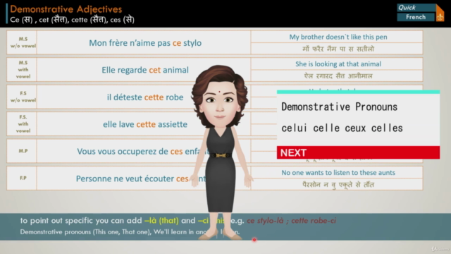 Complete French Course (Through Hindi) : Level Beginner – Screenshot 2