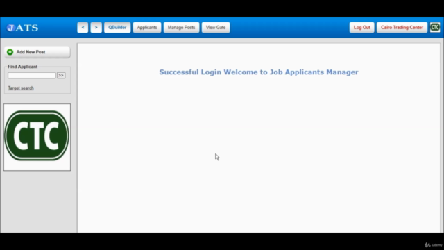 Human Resources Applicant Tracking system. – Screenshot 1