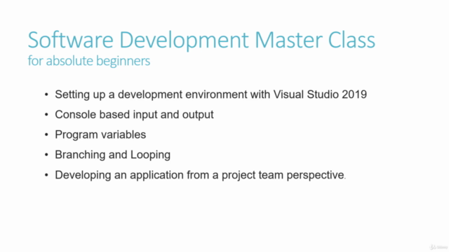 Software Development Master Class for Absolute Beginners – Screenshot 4