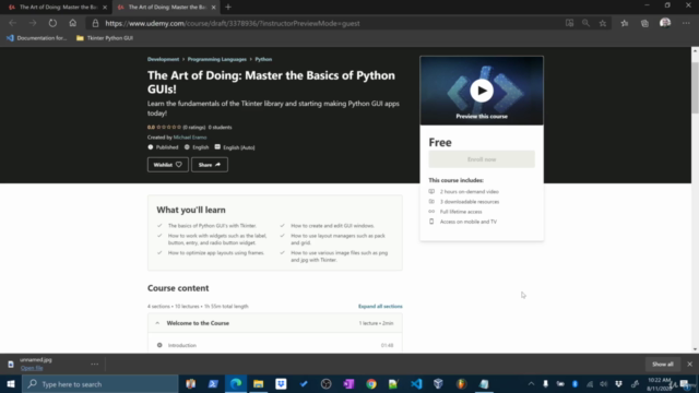 The Art of Doing: Master the Basics of Python GUIs! – Screenshot 1