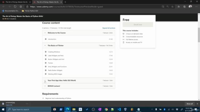 The Art of Doing: Master the Basics of Python GUIs! – Screenshot 2
