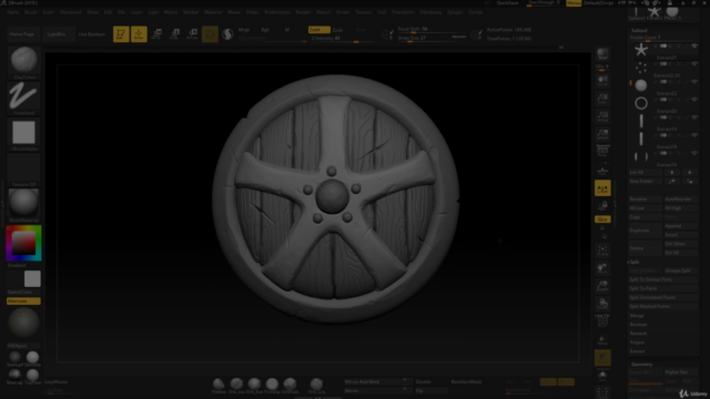 Стилизованное оружие в Zbrush – Screenshot 3