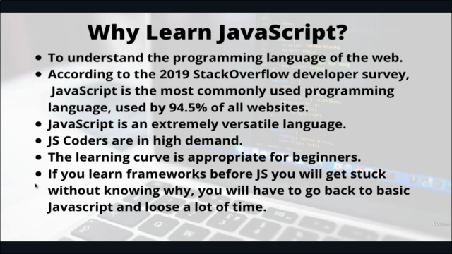 Introduction to JavaScript, programming language of the Web – Screenshot 1