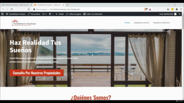 Crea Tu Sitio Web con Wordpress + Elementor Curso Completo – Screenshot 1