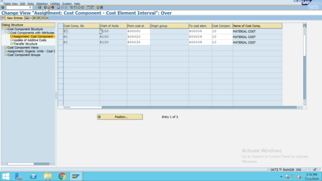 SAP CO Product Costing, Material Ledger and COPA Scenarios – Screenshot 1