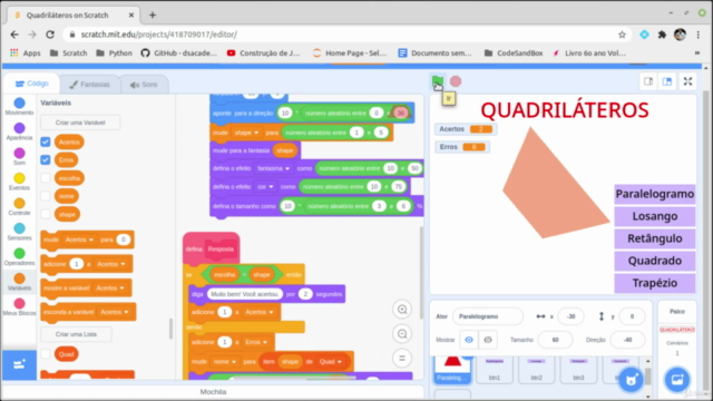 Curso de Algoritmo e Scratch – Screenshot 4