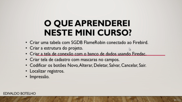 Mini curso Gratis Criando cadastro em Delphi – Screenshot 1