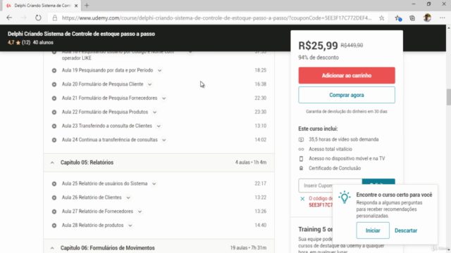 Mini curso Gratis Criando cadastro em Delphi – Screenshot 4