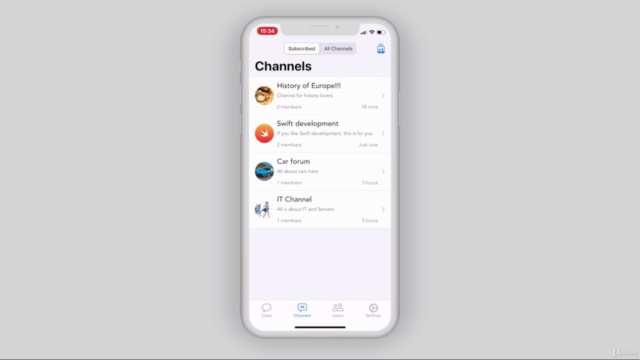 iOS 14 & Swift Chat Application Like Whatsapp Viber Telegram – Screenshot 3