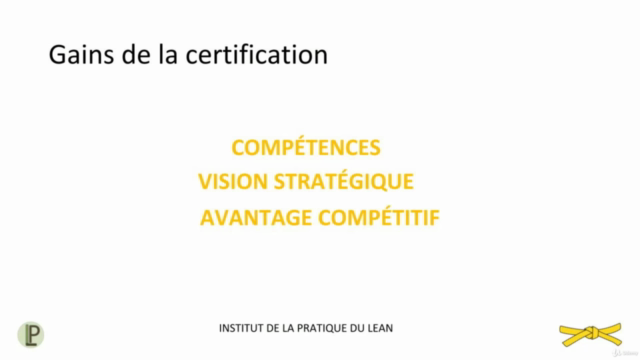 Certification Ceinture Jaune Lean Six Sigma – Screenshot 1