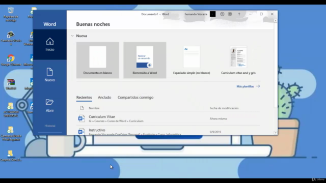 Microsoft Word Confeccionar mi Propio Curriculum – Screenshot 1