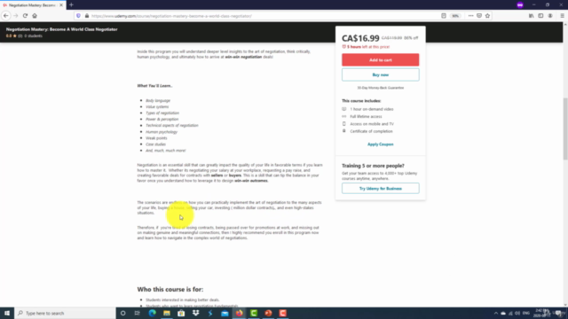 Negotiation Mastery: Become A World Class Negotiator – Screenshot 4