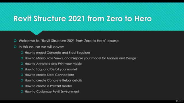 Revit Structure 2021 from Zero to Hero – Screenshot 1