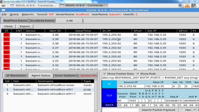 CCNA Cyber Ops: Security analysis using Sguil & Squert - Screenshot_03