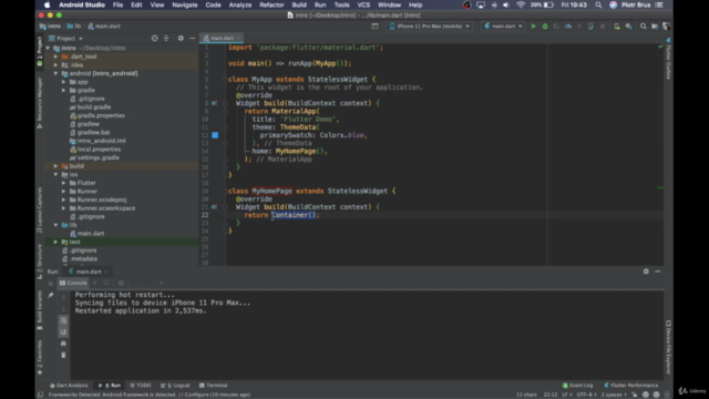 Podstawy tworzenia aplikacji mobilnych we Flutterze – Screenshot 1