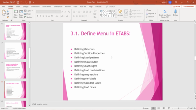 ETABS: Structural Design of Building from Zero to Hero – Screenshot 3