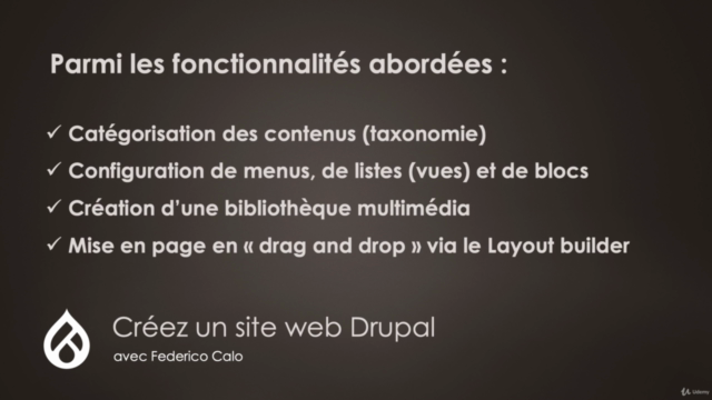 Créez un site web avec Drupal 9 – Screenshot 2