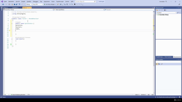 C# Einsteiger Kurs für Anfänger in Unity – Screenshot 1