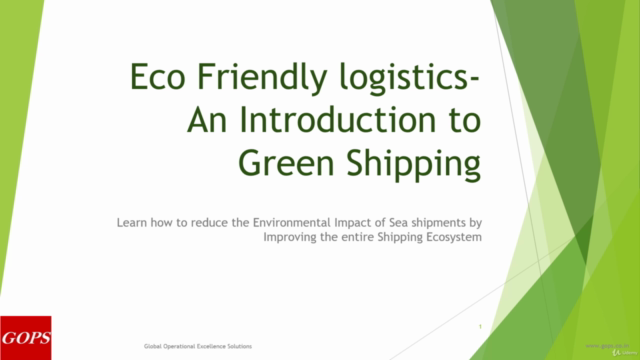 Environmental sustainability in Maritime transport Industry – Screenshot 1