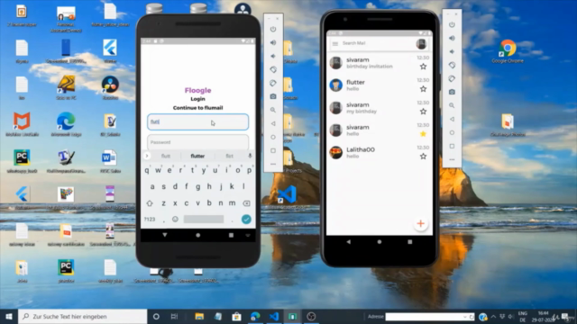 Create a gmail clone with flutter and firebase – Screenshot 2