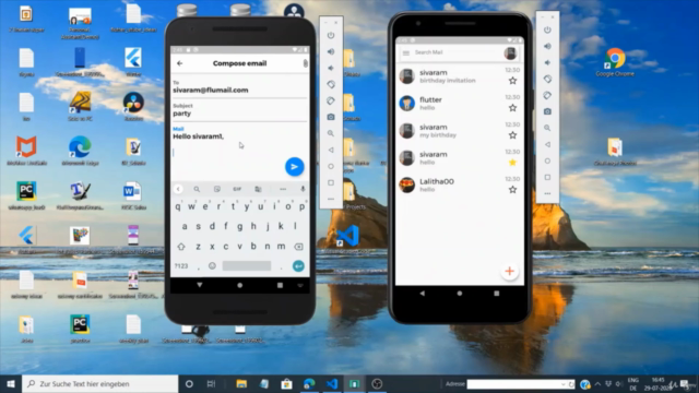 Create a gmail clone with flutter and firebase – Screenshot 3