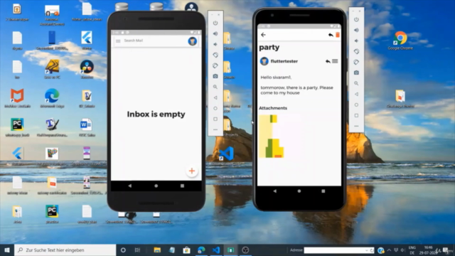Create a gmail clone with flutter and firebase – Screenshot 4