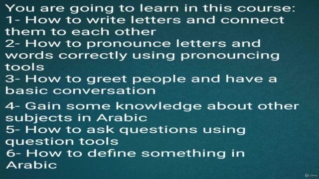 Easy way to learn Arabic language (basics) – Screenshot 2