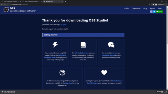 Curso Tutorial de OBS Studio en Español 2022 – Screenshot 1