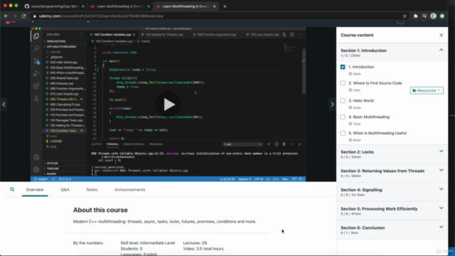 Learn Multithreading in C++ – Screenshot 3