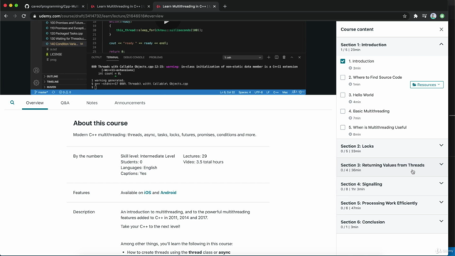Learn Multithreading in C++ – Screenshot 4