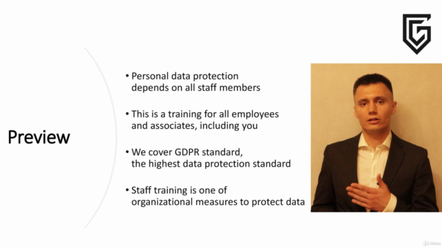 GDPR - standard data protection staff training – Screenshot 1