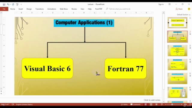 تطبيقات الحاسب 1 - البرمجة بالفورتران 77 و الفيجوال بيزك 6 – Screenshot 4