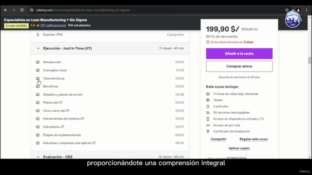 Especialista en Lean Manufacturing + Six Sigma – Screenshot 1