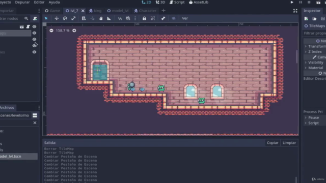 Desarrollo de videojuegos con Godot Engine: Kings and Pigs – Screenshot 4